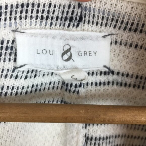 [Lou & Grey]Striped Open Front Knit Sweater - Picture 3 of 8